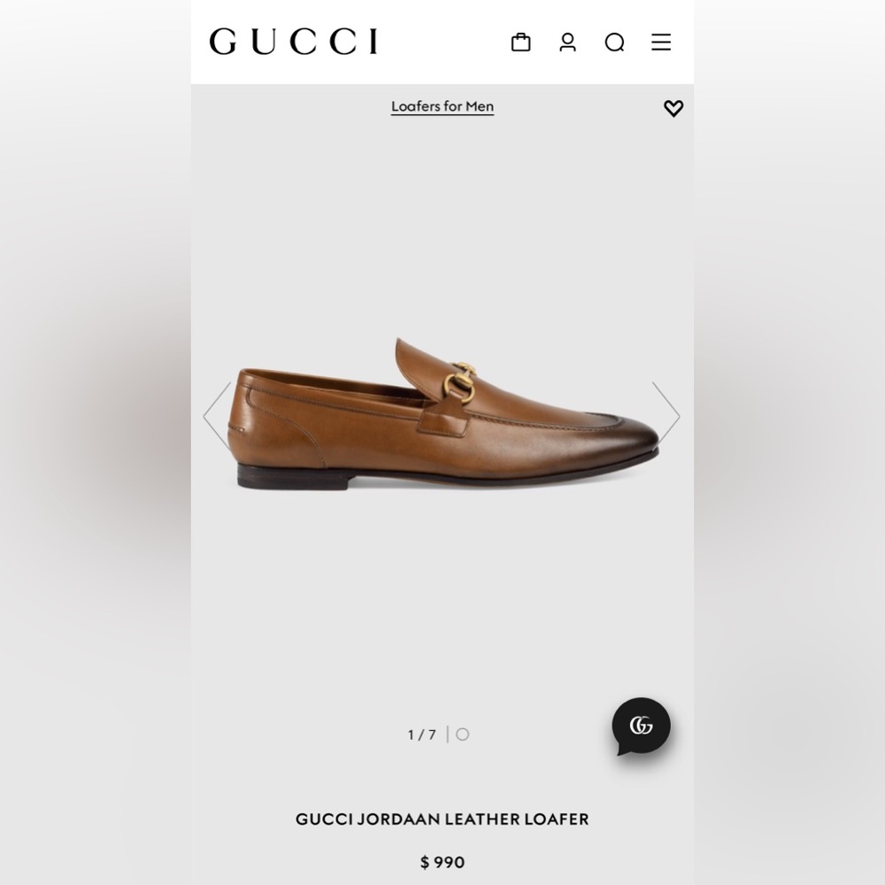 Gucci Jordan Leather Loafers - GUCCI SIZE 12